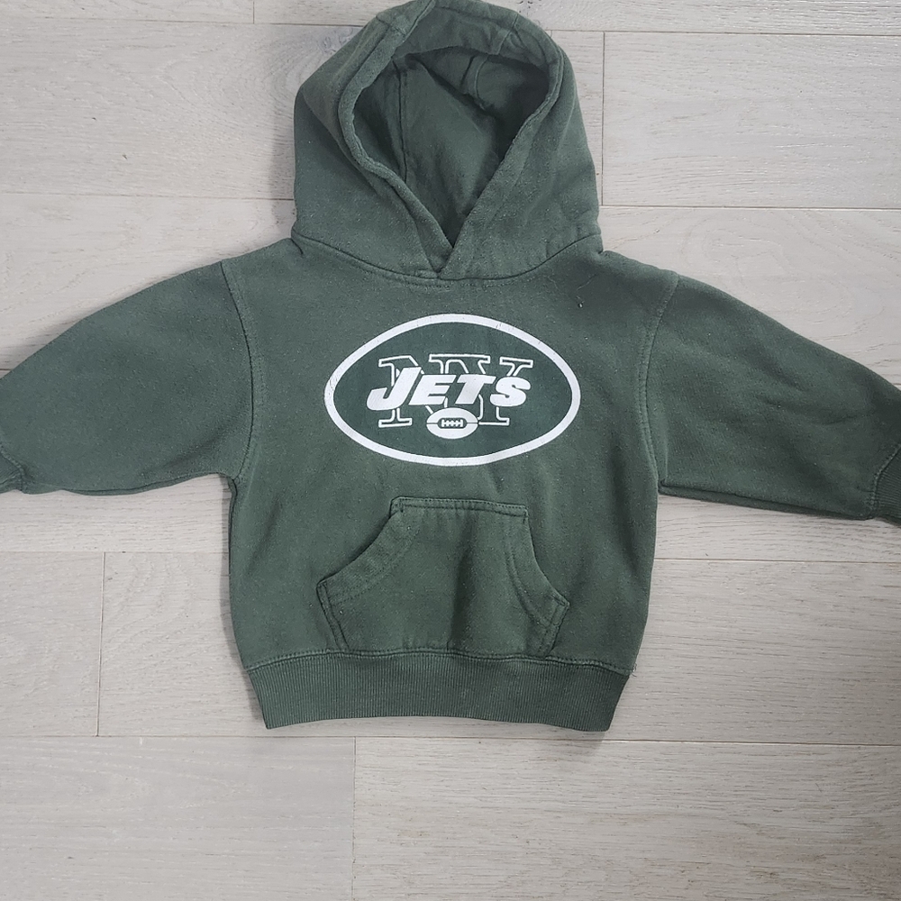 NY Jets Green Hoodie Sweater 2T